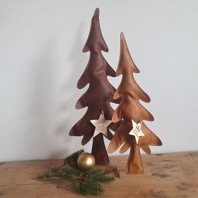 Weihnachtsbaum aus Kunstleder - 47 cm