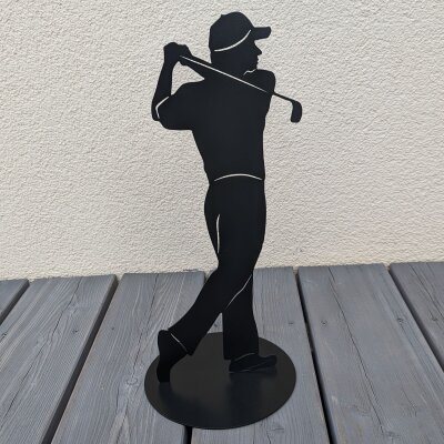 Golfspieler - schwarz