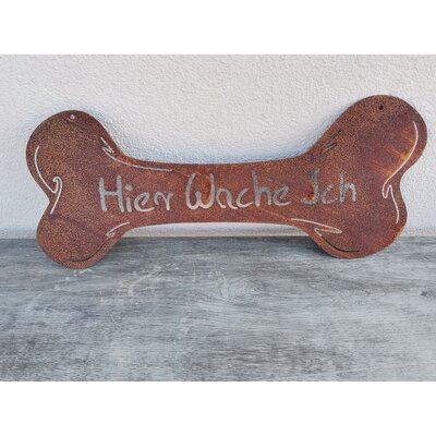 Schild "Hier wache ich"